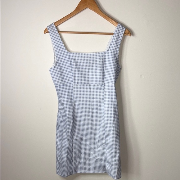 Lulu's Blue and White Sheath Mini Dress - Picture 1 of 3